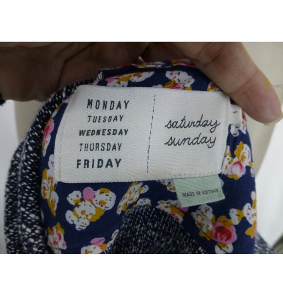 Saturday/Sunday Anthropologie Knit Moto Button-Up Sweater (Size S) - Picture 5 of 10